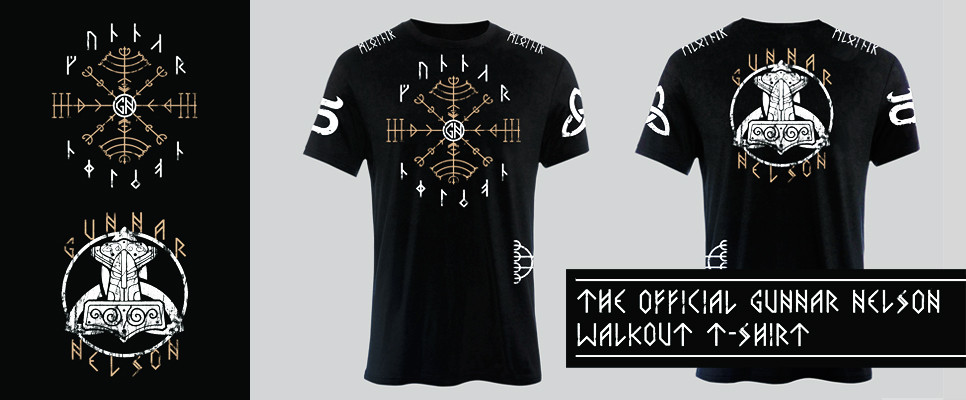 Gunnar's Nelson official walkout shirt in London 2014