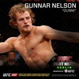 Gunnar Nelson will be co-main in Dublin